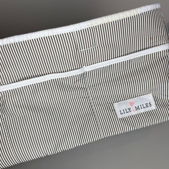 Grey Newborn‎ Baby Diaper Caddy Large Organizer Tote Bag Travel Shower Bag - Picture 2 of 6